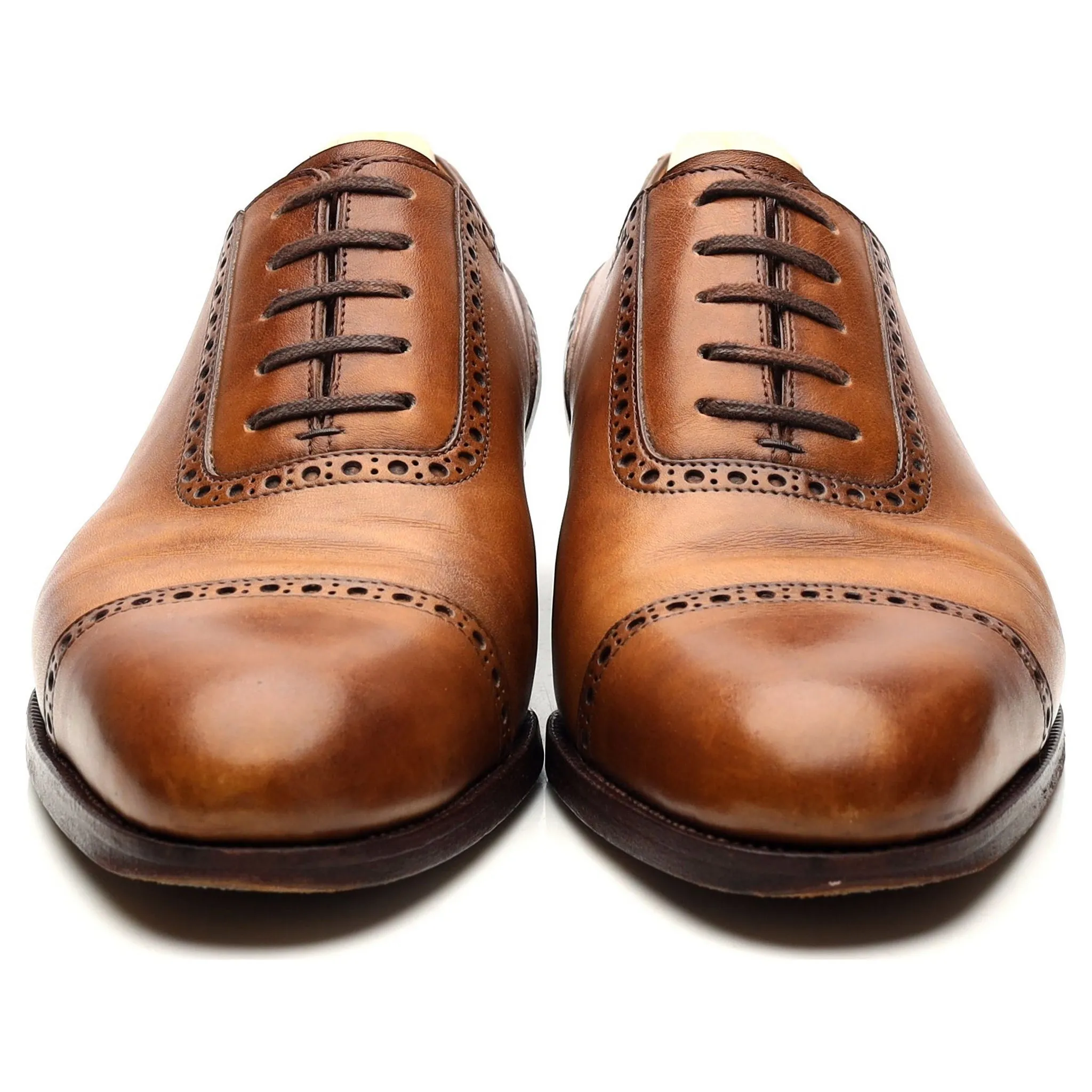 '315' Tan Brown Leather Semi Oxford 7 F