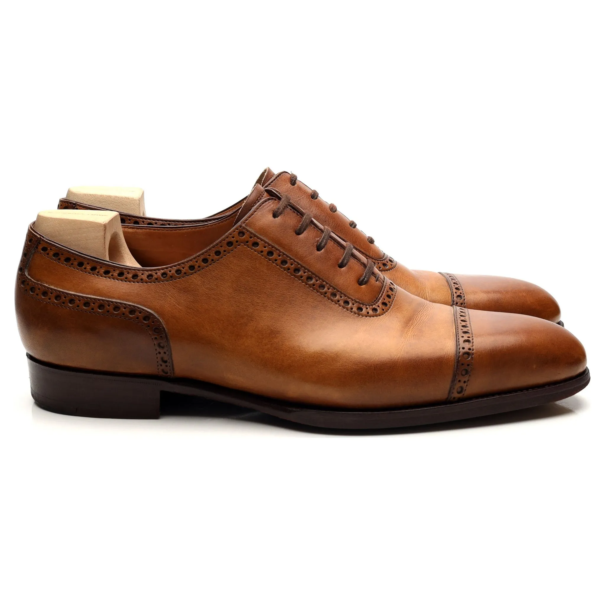 '315' Tan Brown Leather Semi Oxford 7 F