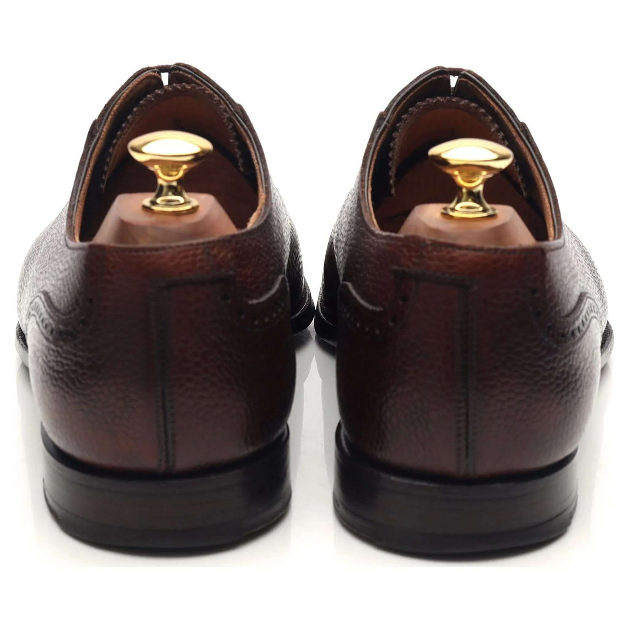 'Adam' Dark Brown Leather Oxford Brogues UK 9 E