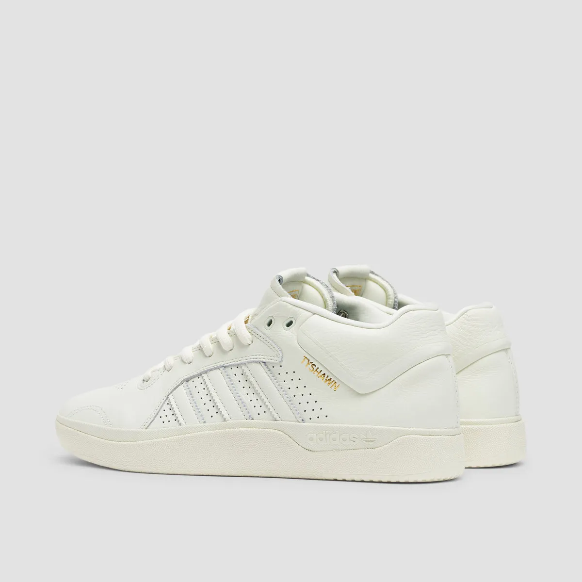 adidas Tyshawn Shoes - Ivory/Ivory/Bluebird