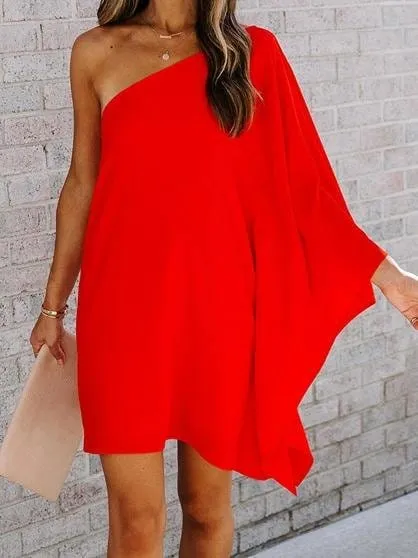 Asymmetrical Mini Dress for Women