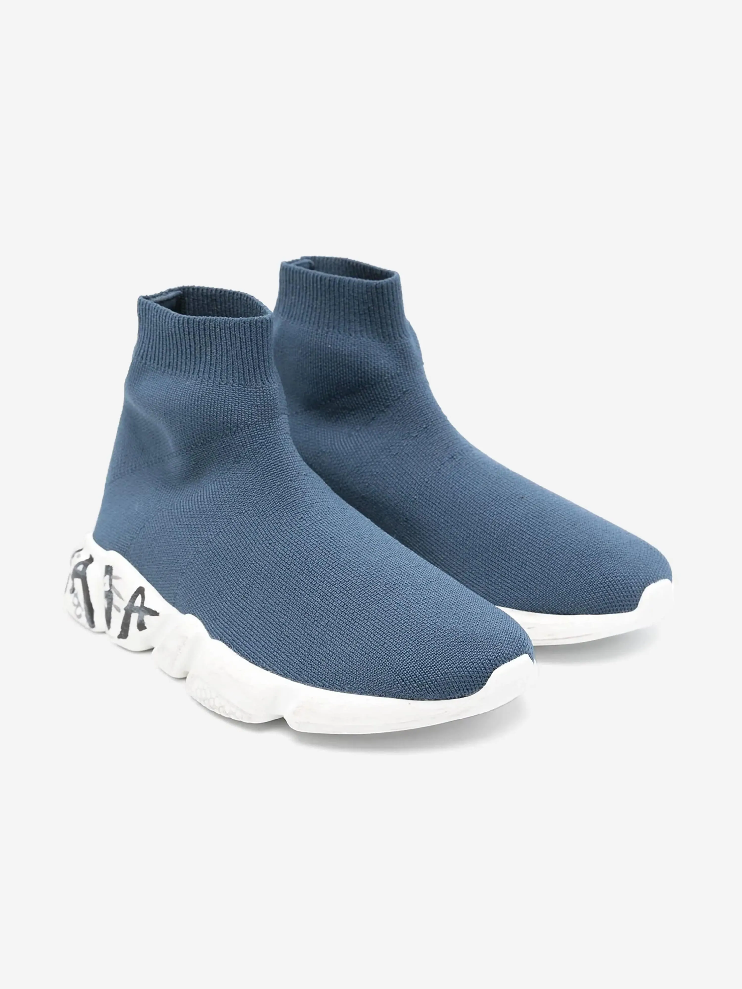 Balenciaga Kids Speed Trainers in Blue