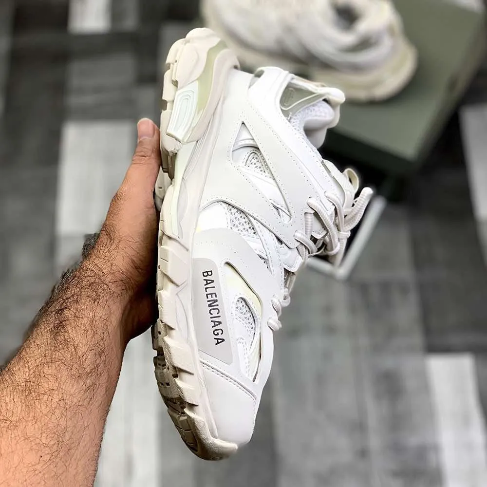 Ballenciiaga Trackk 1.0 (Cream Whiite)Top Premium Batch