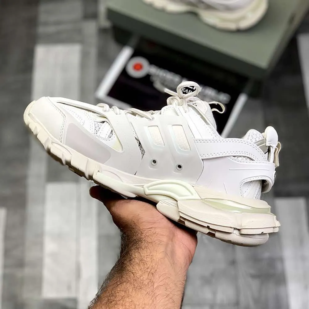 Ballenciiaga Trackk 1.0 (Cream Whiite)Top Premium Batch