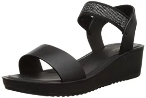 Bata Women's PIX-AW17 Black Sandals