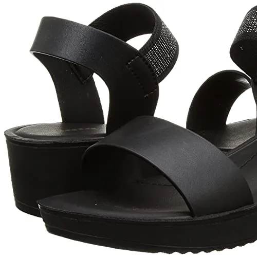 Bata Women's PIX-AW17 Black Sandals