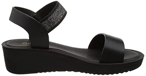 Bata Women's PIX-AW17 Black Sandals