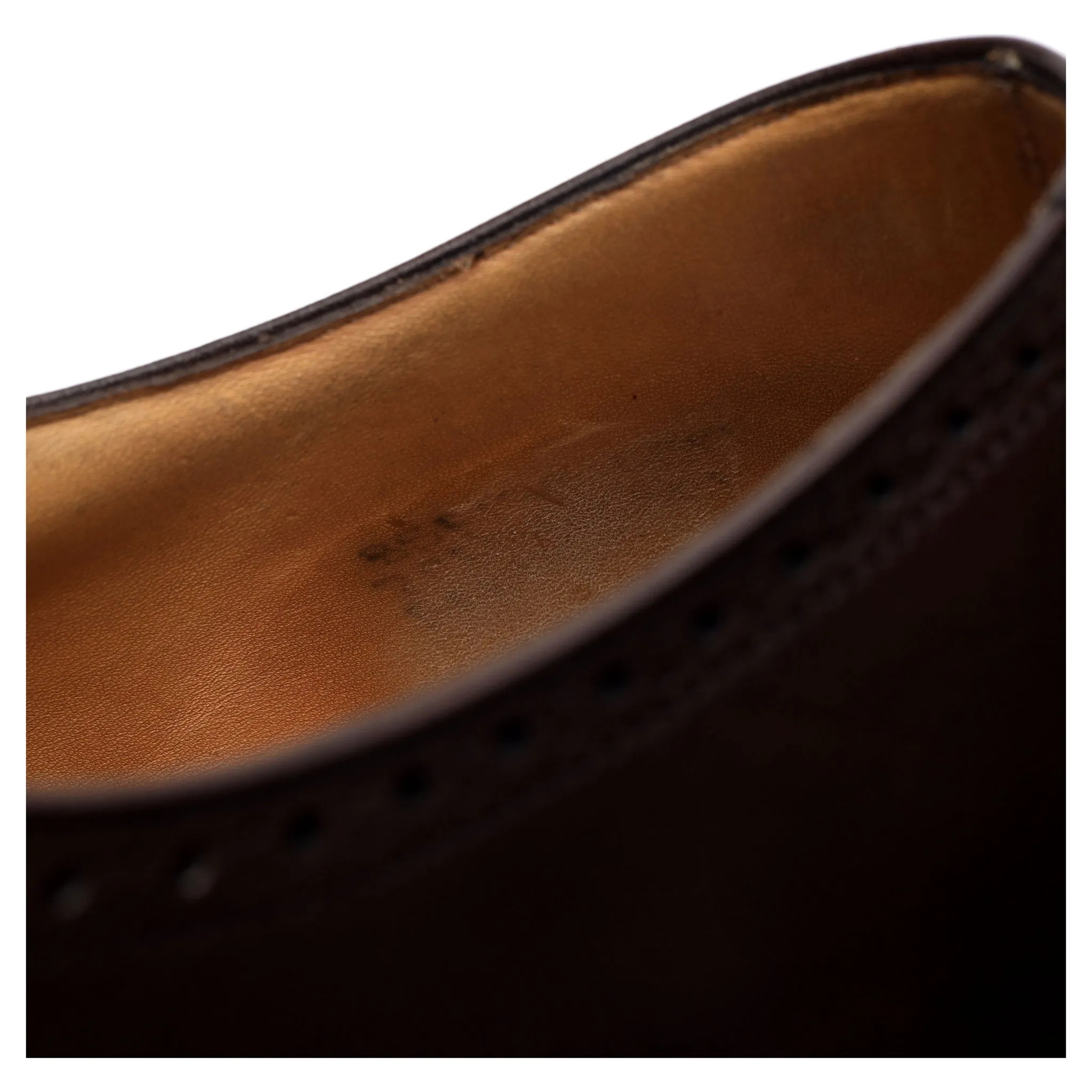 'Berlin' Dark Brown Leather Oxford Brogues UK 8.5 F