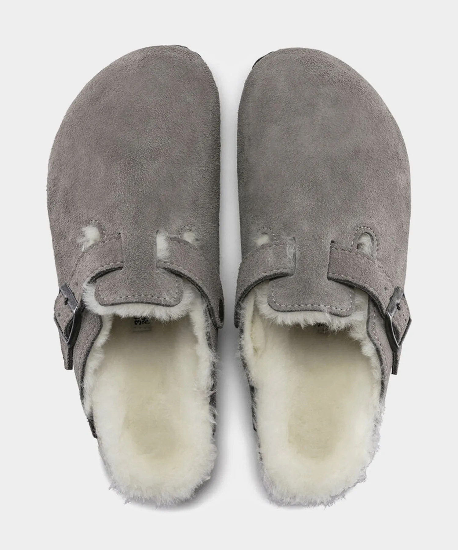 Birkenstock Boston Shearling in Stone