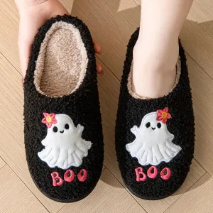 Boo Cute Ghost Plush Slippers