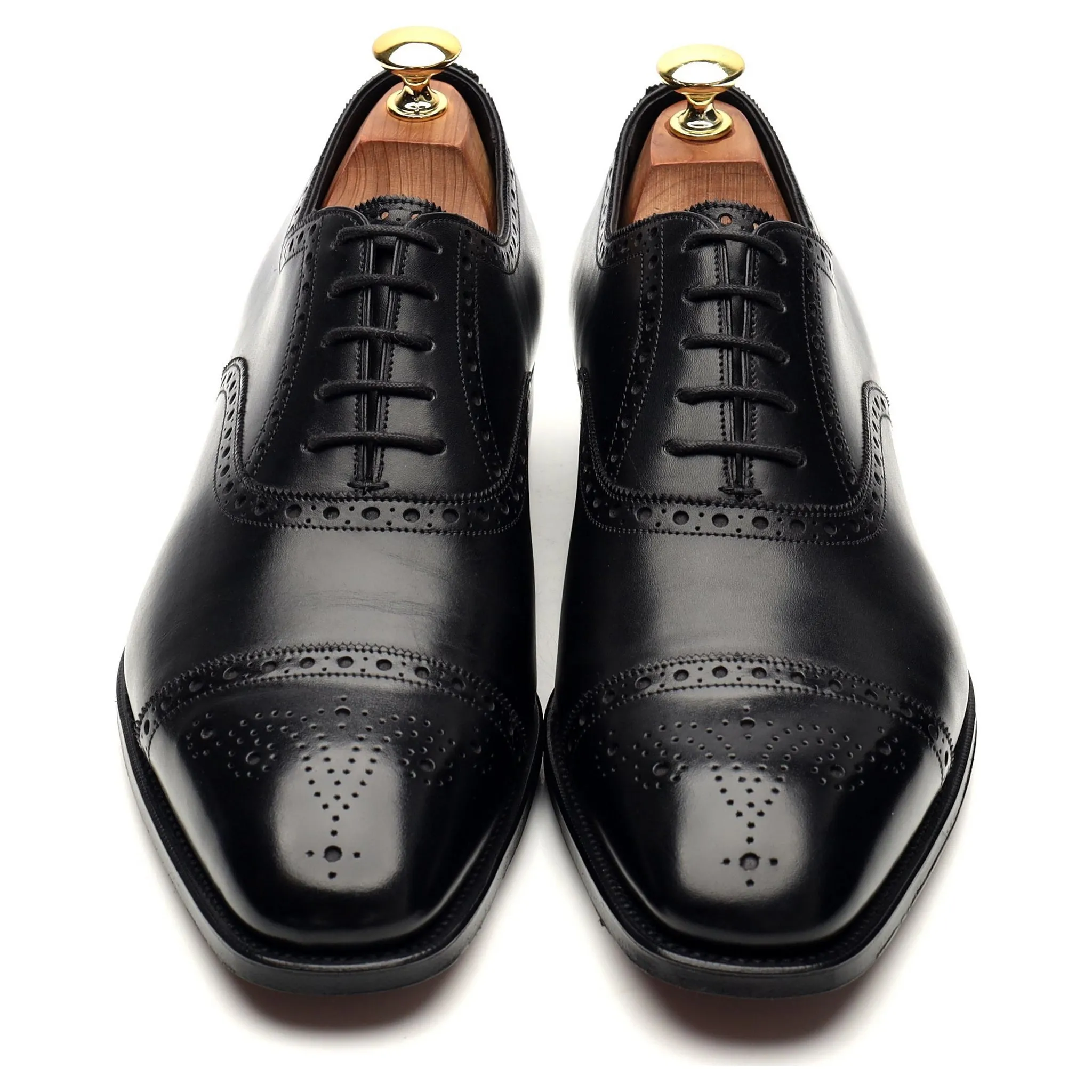 'Burlington' Black Leather Oxford Brogues UK 8.5 E