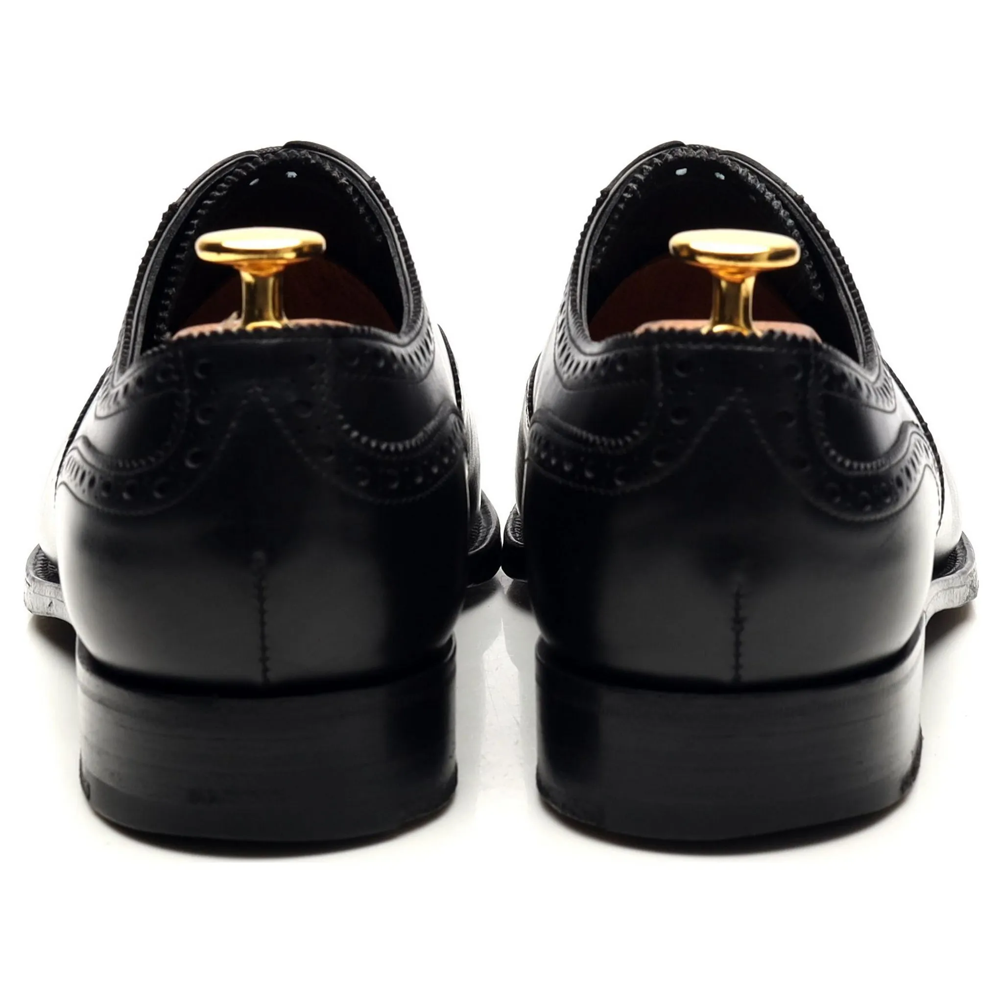 'Cadogan' Black Leather Oxford Brogues UK 6 E