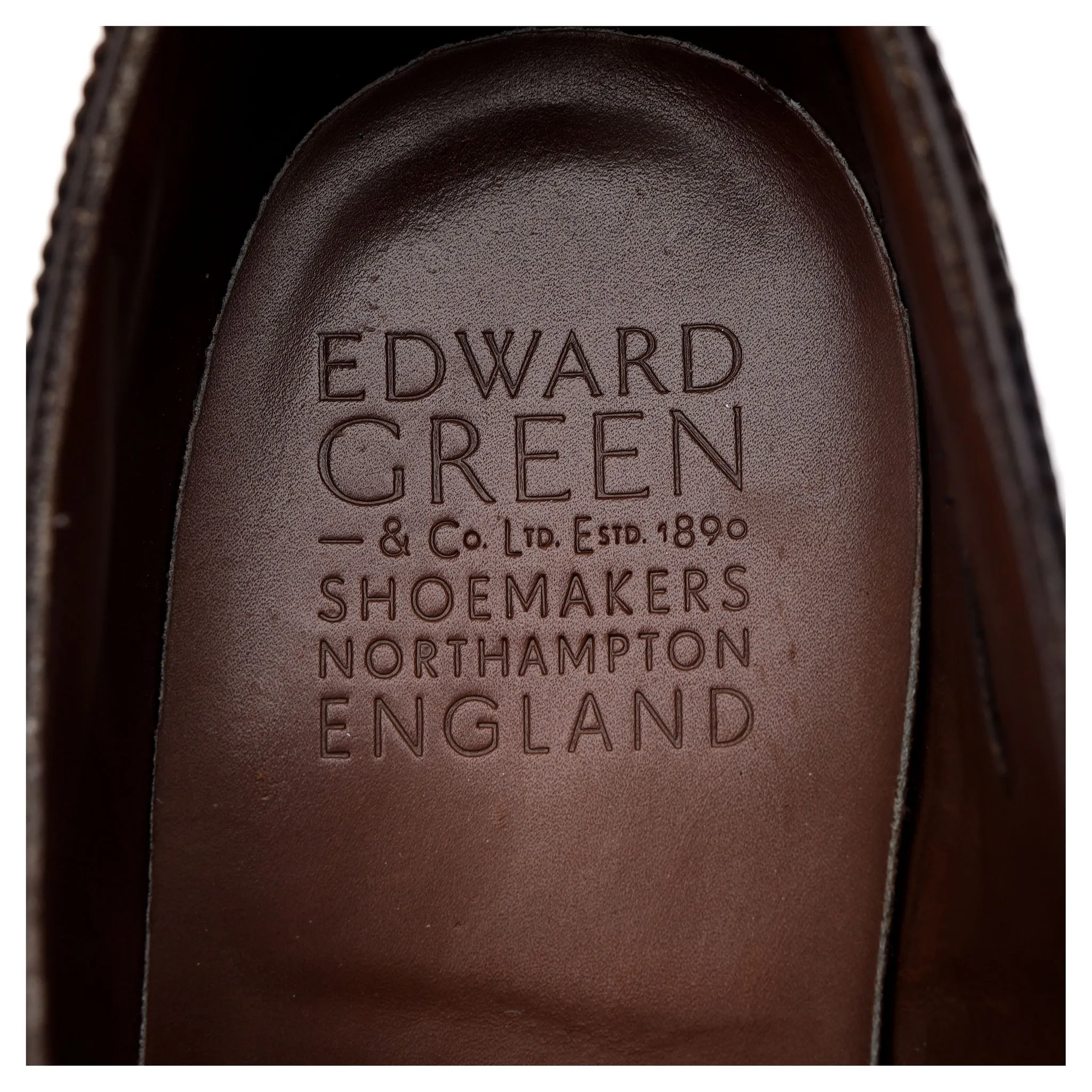 'Cadogan' Dark Brown Leather Oxford Semi Brogues UK 9 E