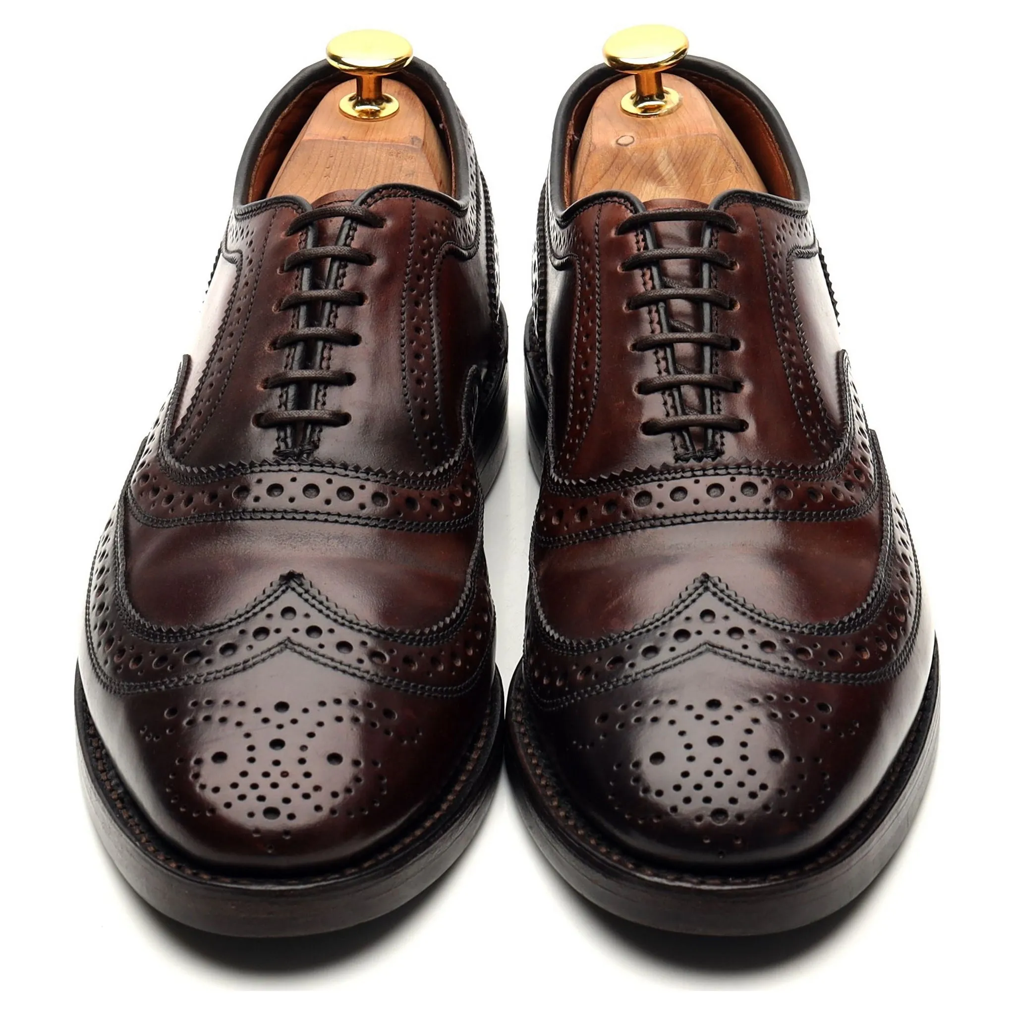 'Cambridge' Burgundy Cordovan Leather Oxford Brogues UK 6 US 6.5 E