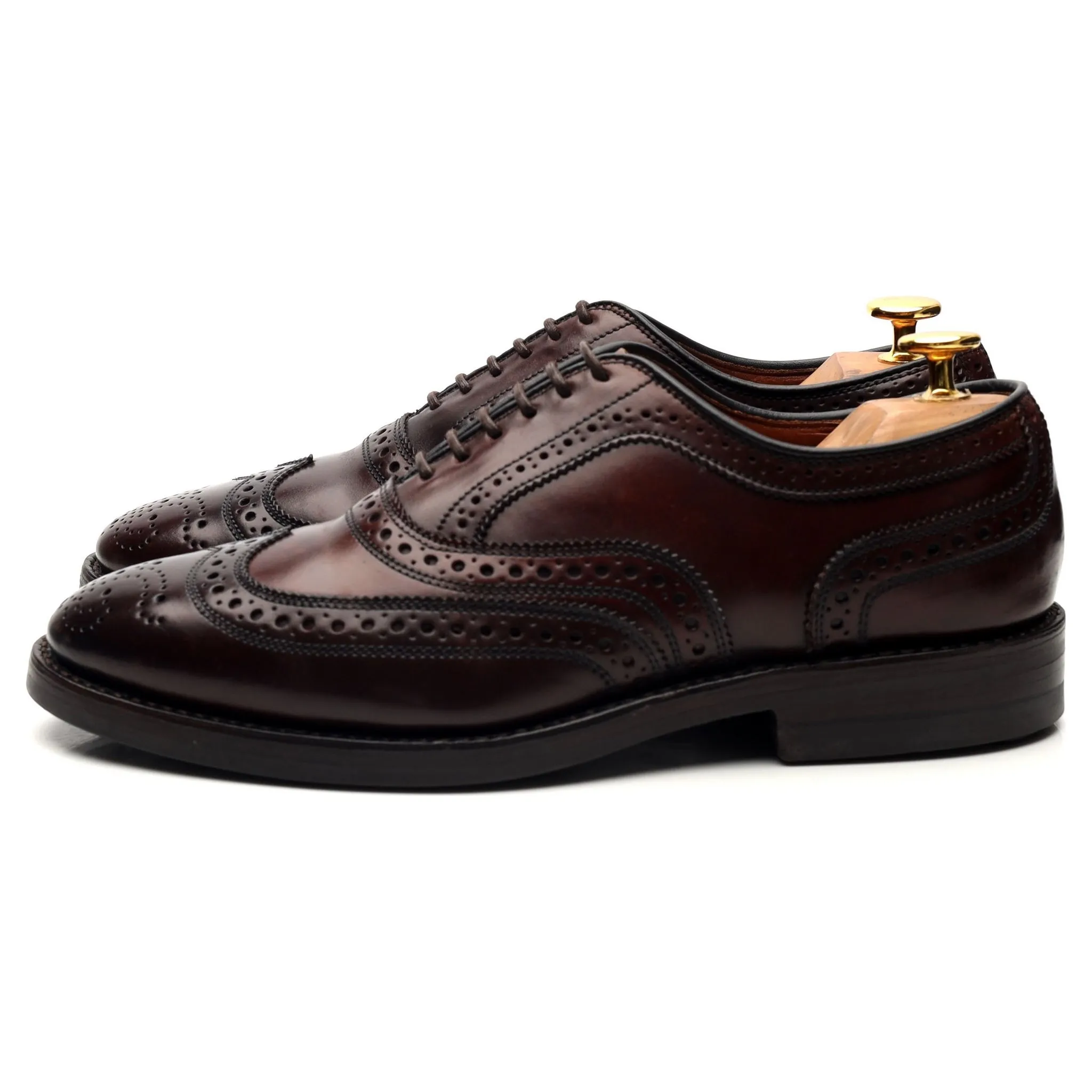 'Cambridge' Burgundy Cordovan Leather Oxford Brogues UK 6 US 6.5 E