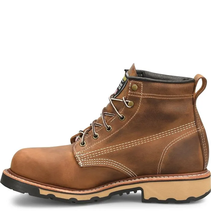 Carolina Men's Ferric 6" Steel Toe Made in USA Work Boot- Brown- CA7829