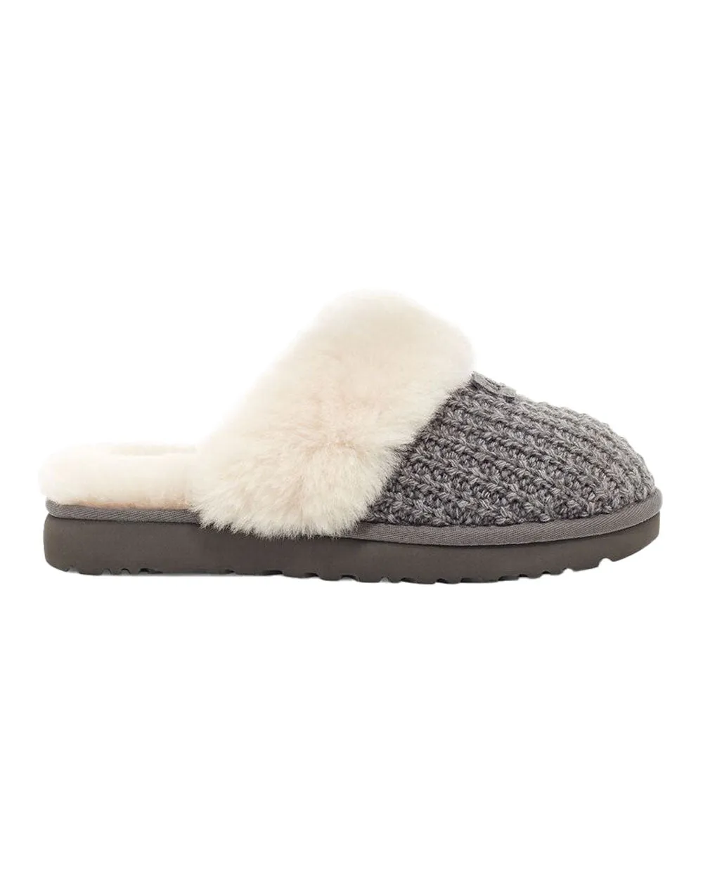 Charcoal Cozy Knit Slipper