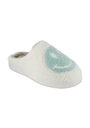 Cozi Happy Face Slipper - Saige Teal