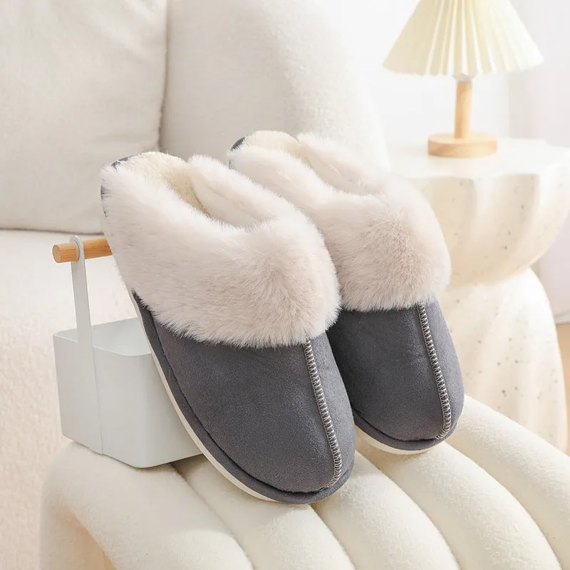 Coziest Cloud Haven: Fuzzy Warm Slippers