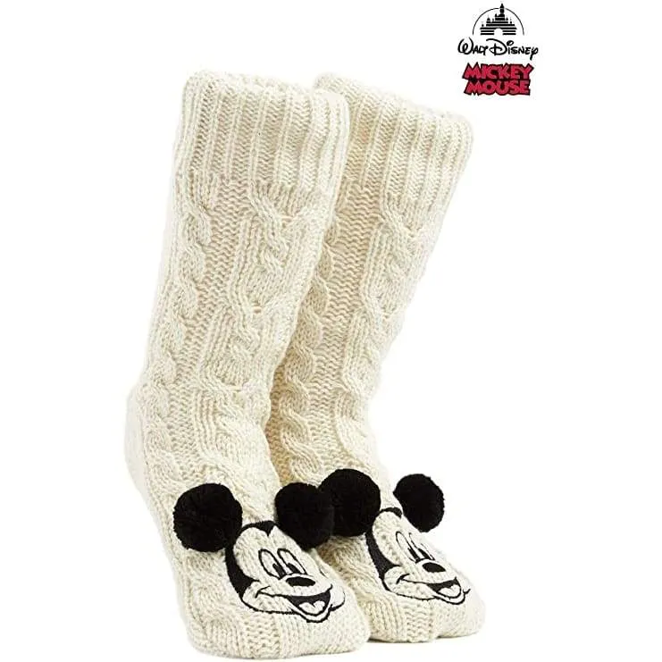 Disney Women's Slippers Socks Fluffy Slipper Socks