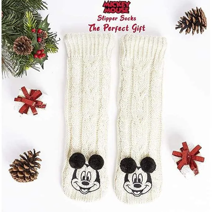 Disney Women's Slippers Socks Fluffy Slipper Socks