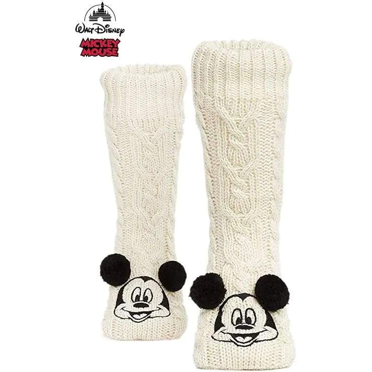 Disney Women's Slippers Socks Fluffy Slipper Socks