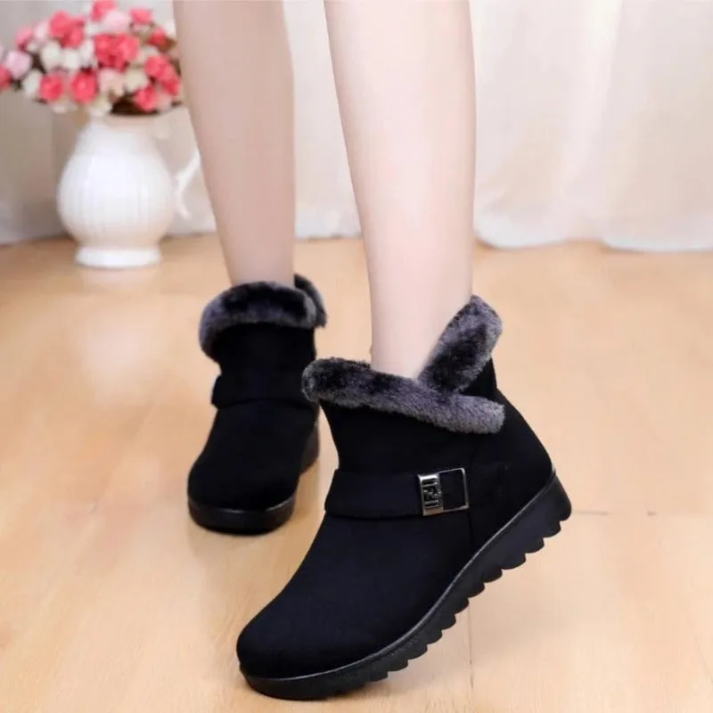 Dyavor Orthopedic Women Boots Super Warm Fur Lined Comfortable Winter Boots