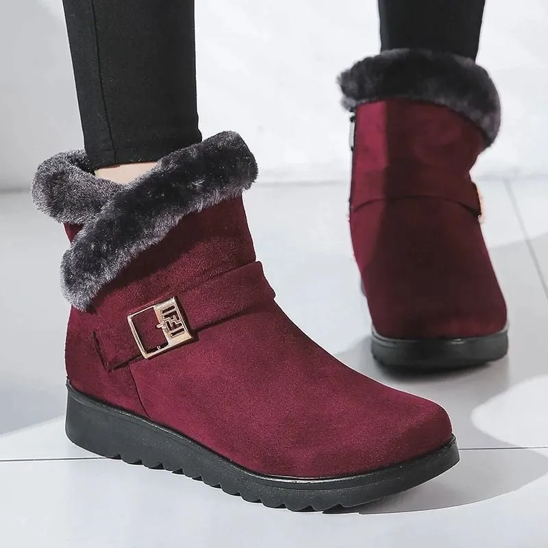 Dyavor Orthopedic Women Boots Super Warm Fur Lined Comfortable Winter Boots