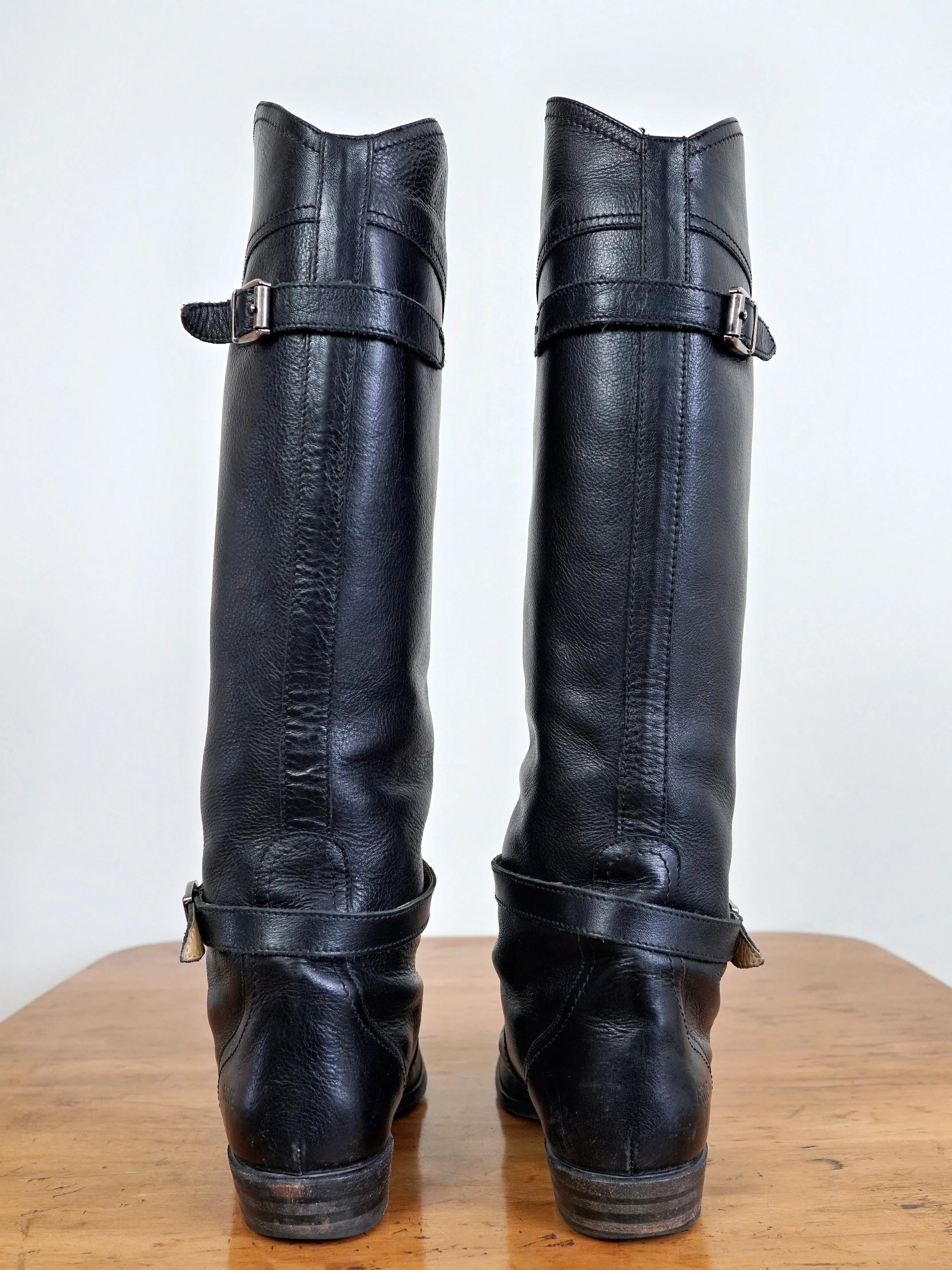 Frye Dorado Black Riding Boots | 7.5