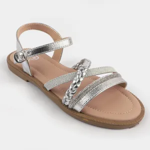 Girls Sandal ZP-021-SILVER