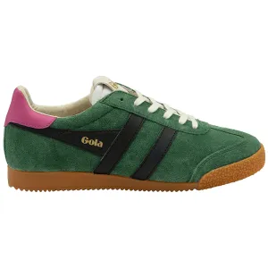 Gola Classics Women's Elan Trainers Evergreen/Black/Fuchsia