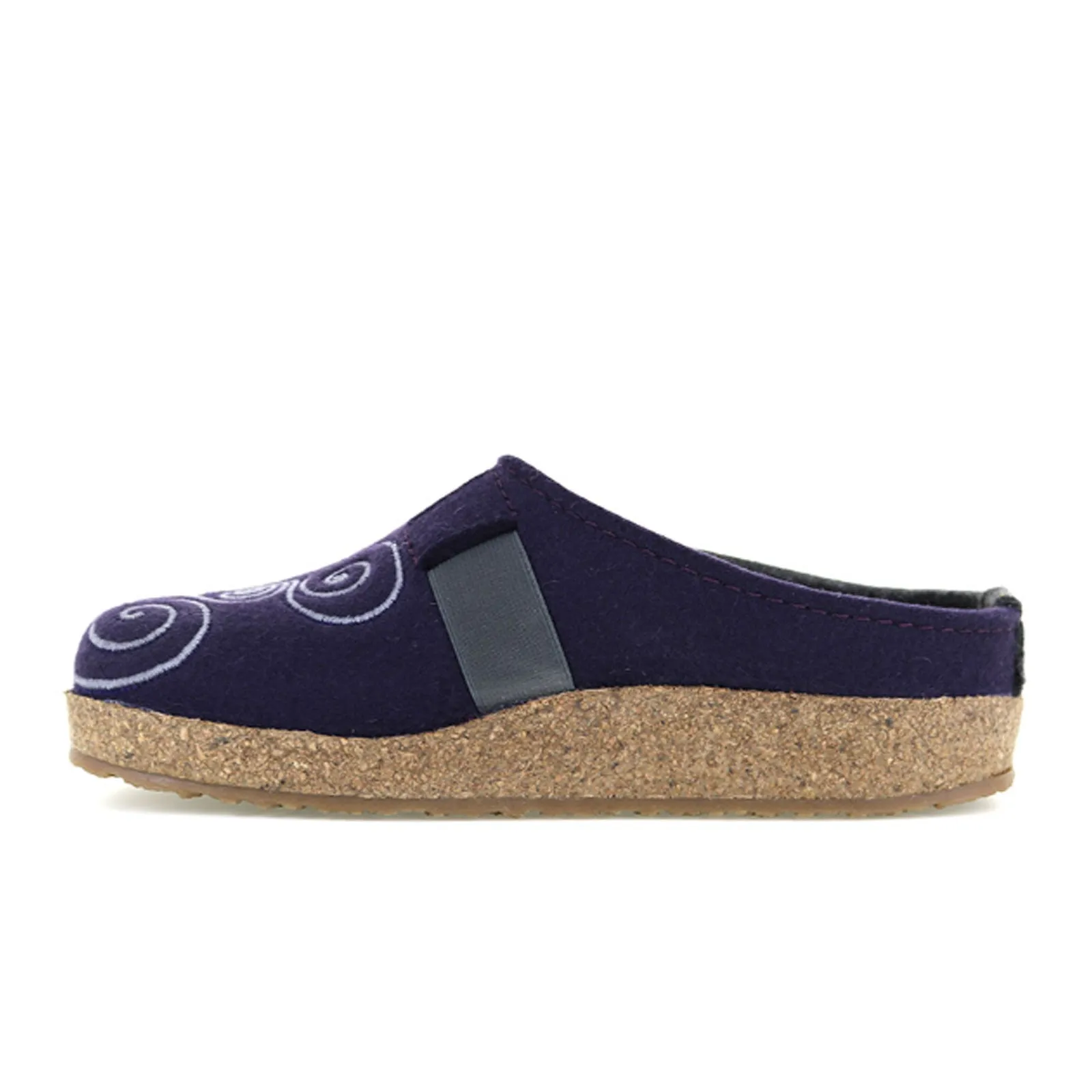 Haflinger Magic Clog (Women) - Eggplant/Charcoal