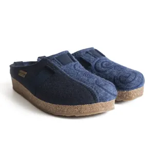 Haflinger Magic Clog (Women) - Navy/Denim