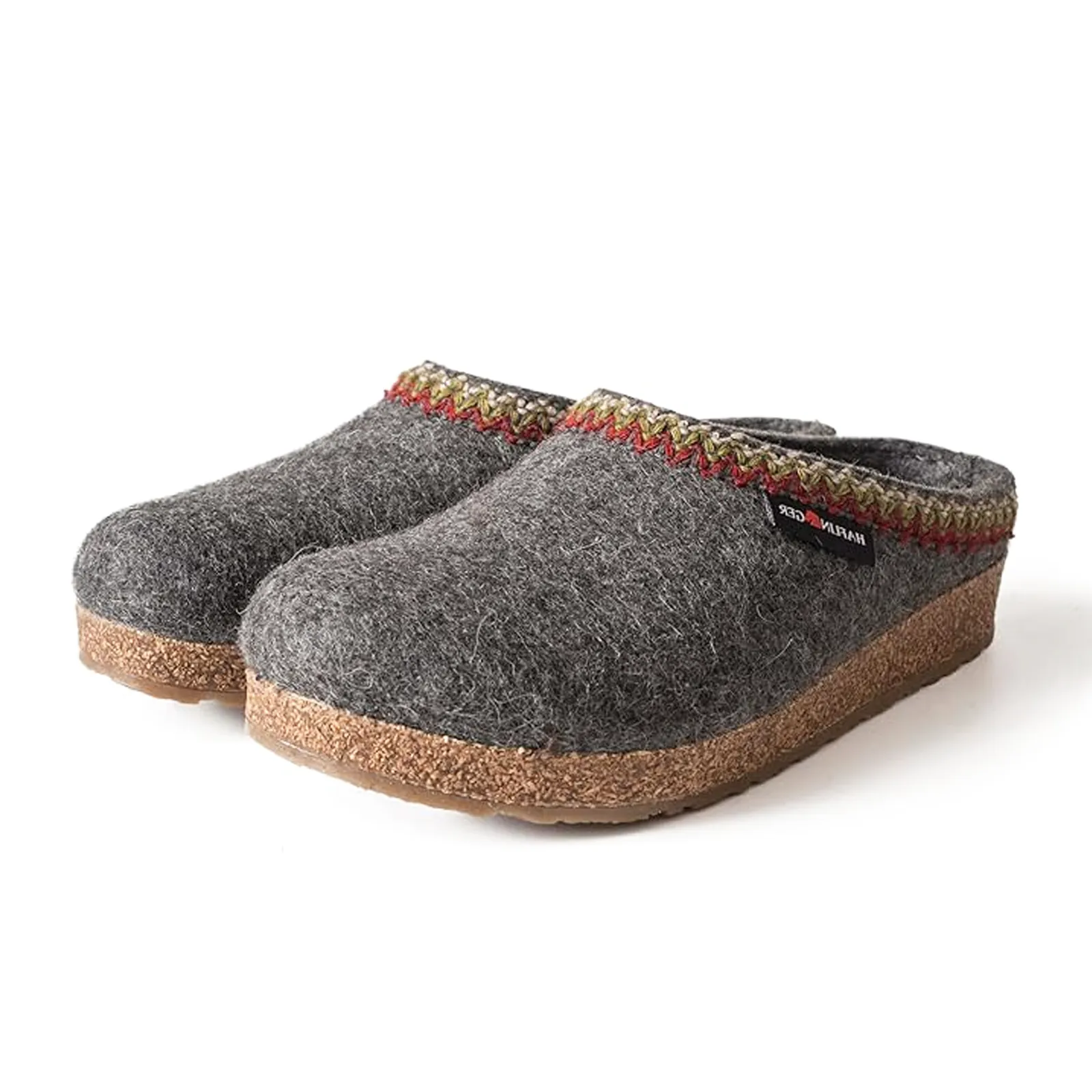 Haflinger Zig Zag Clog (Unisex) - Grey