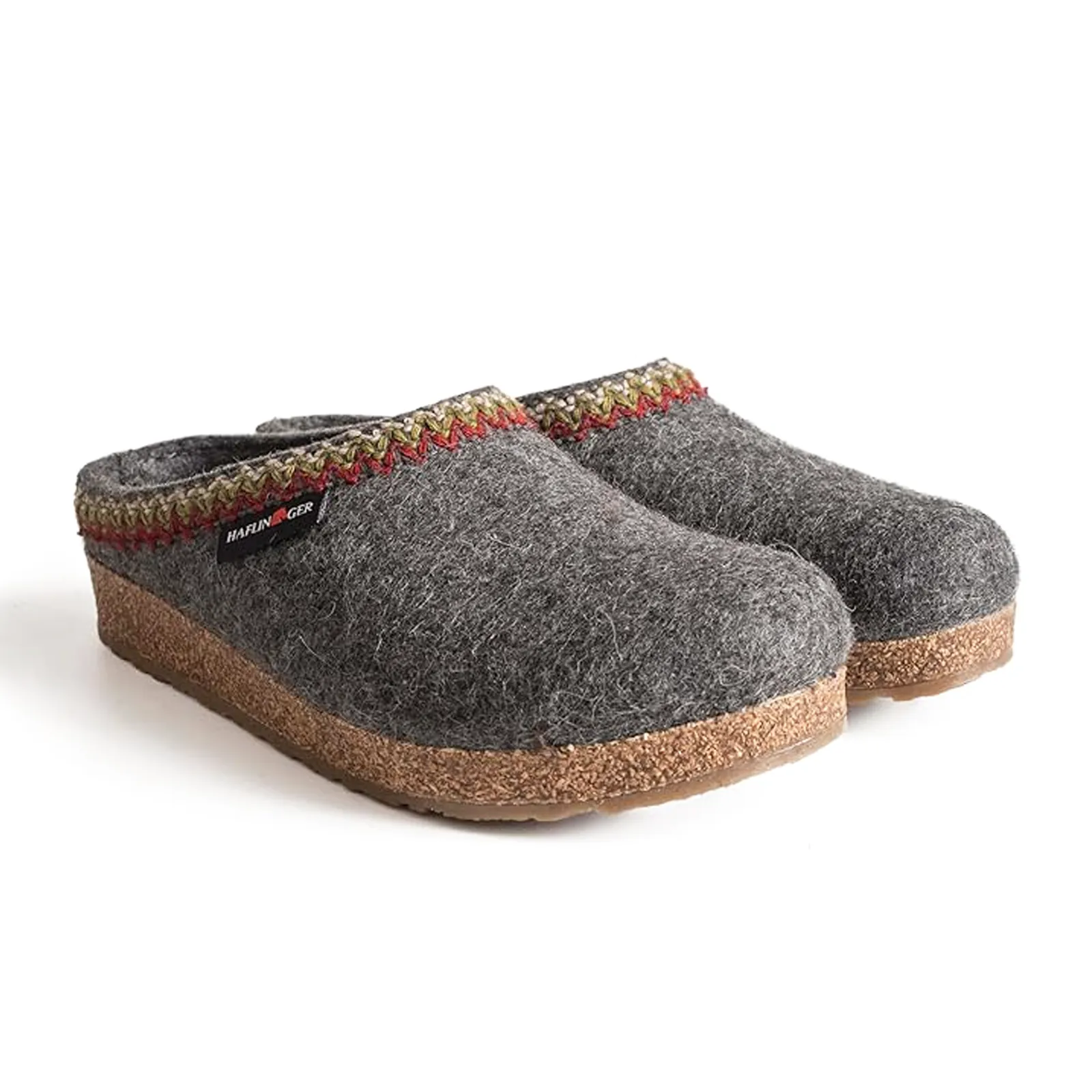 Haflinger Zig Zag Clog (Unisex) - Grey