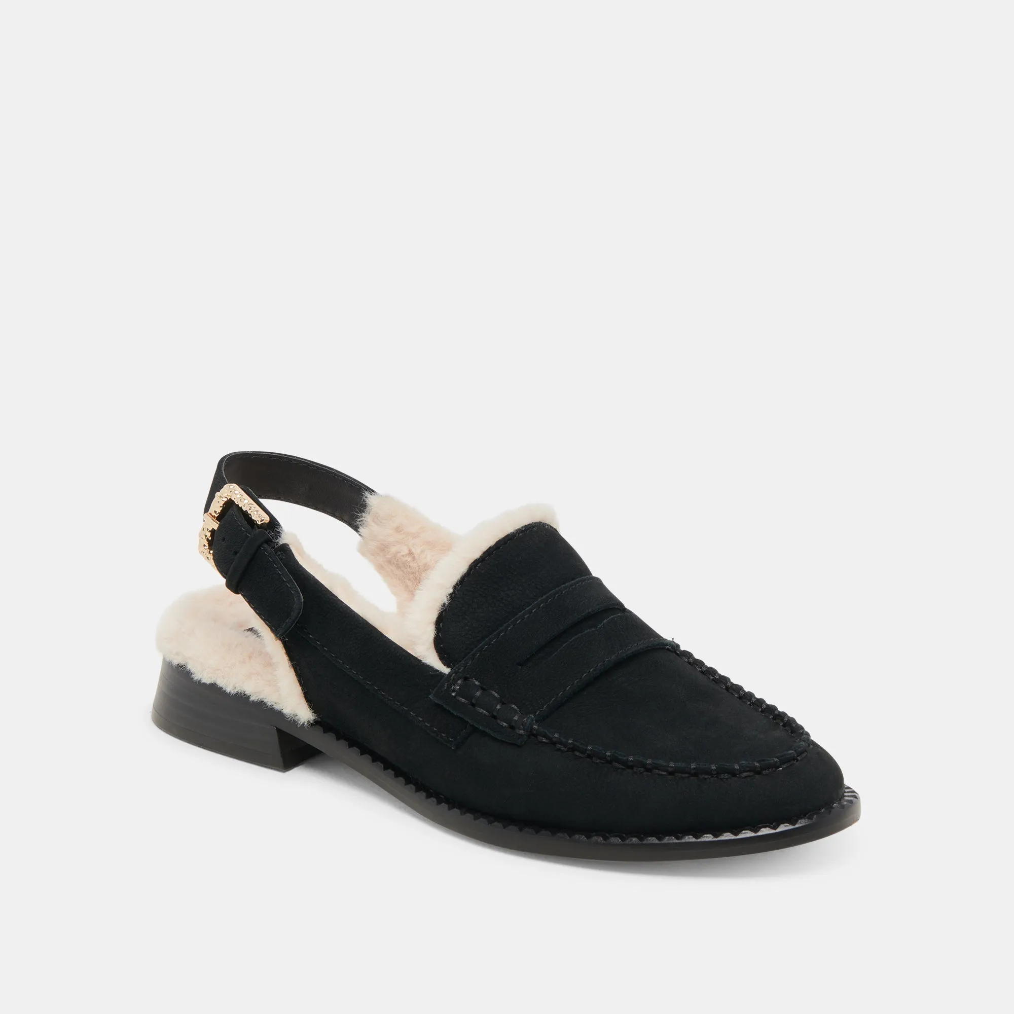 HARDI PLUSH LOAFERS BLACK NUBUCK