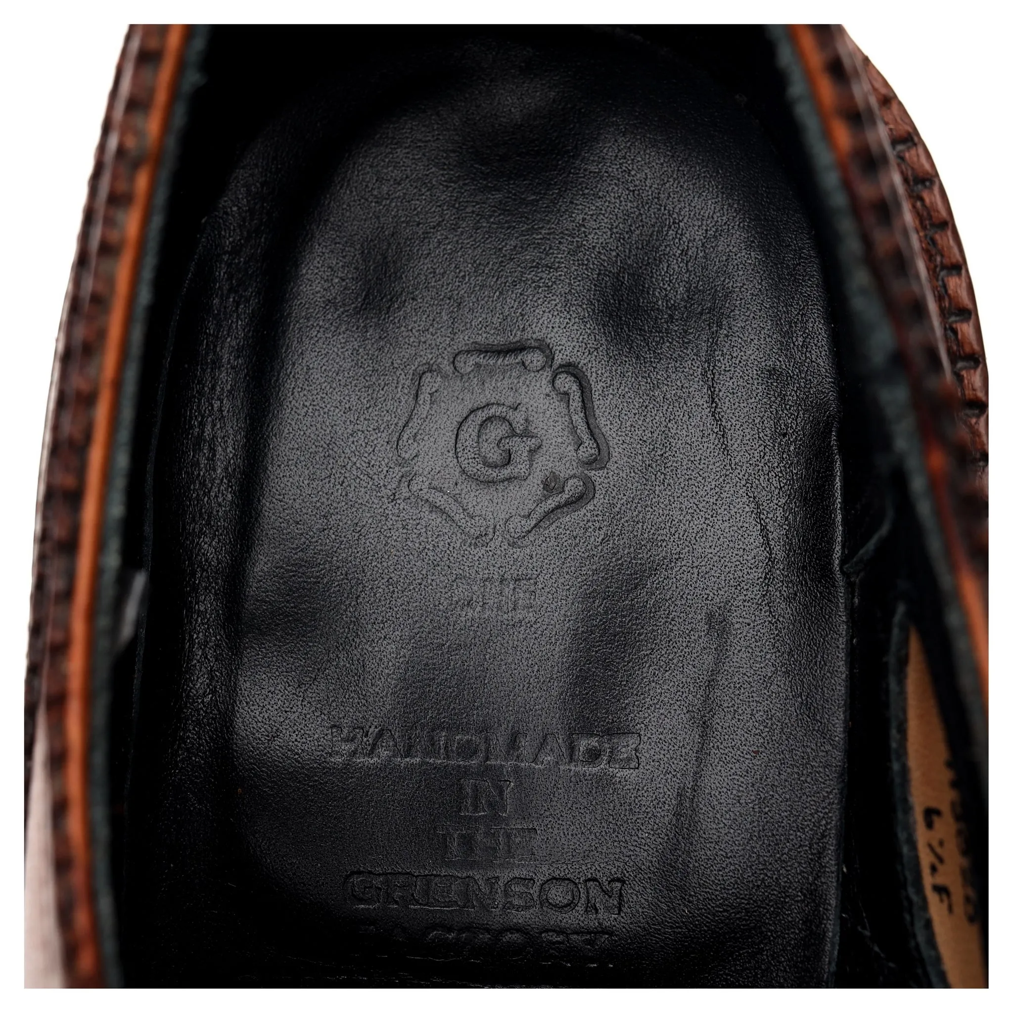 'Harrow' Triple Welt Tan Brown Leather Oxford Brogues UK 6.5 F