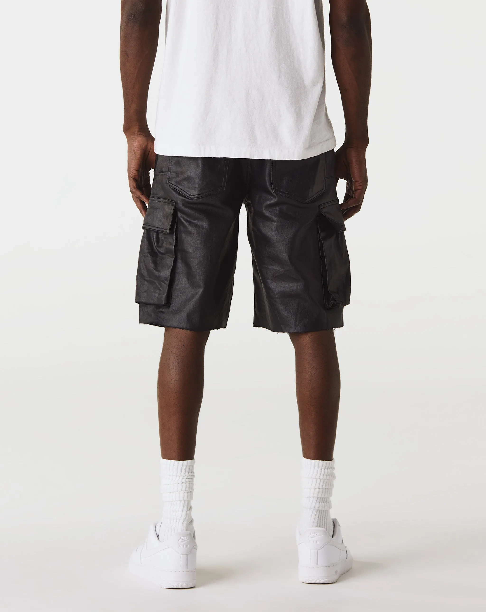 High Shine Cargo Shorts