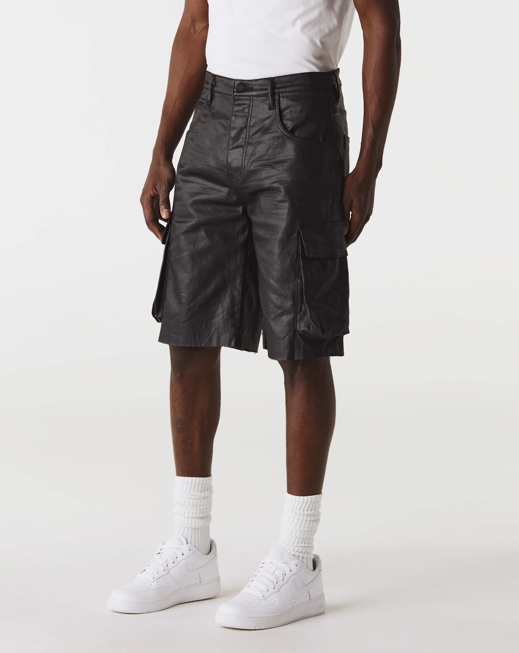 High Shine Cargo Shorts