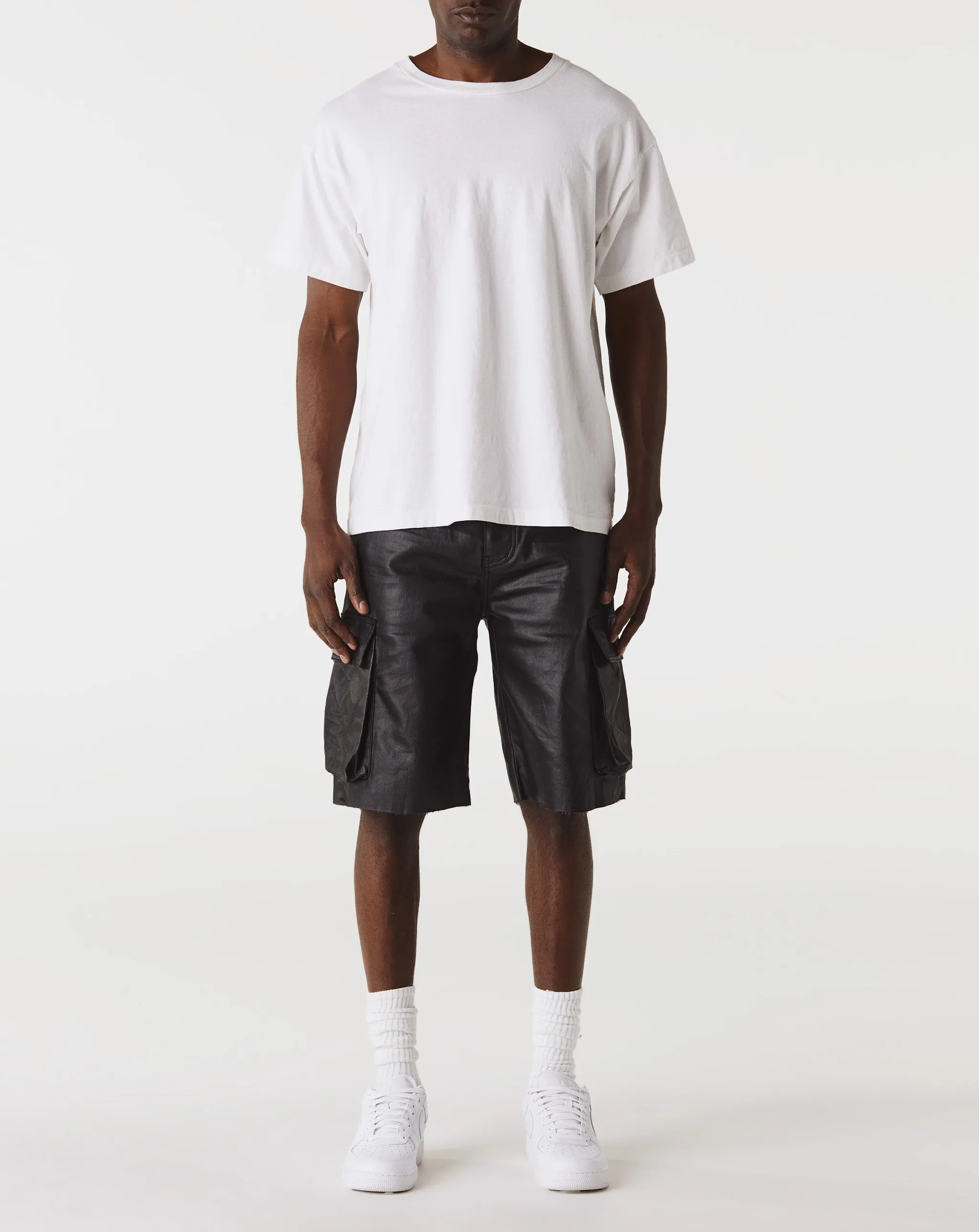 High Shine Cargo Shorts