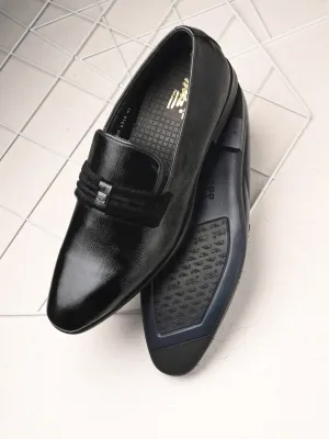 HITZ6346-Men's Black Leather Formal Shoes