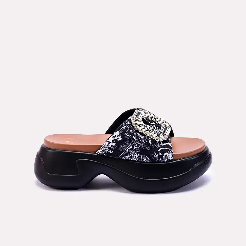 Jessie Black Chunky Soft Slippers 0412705