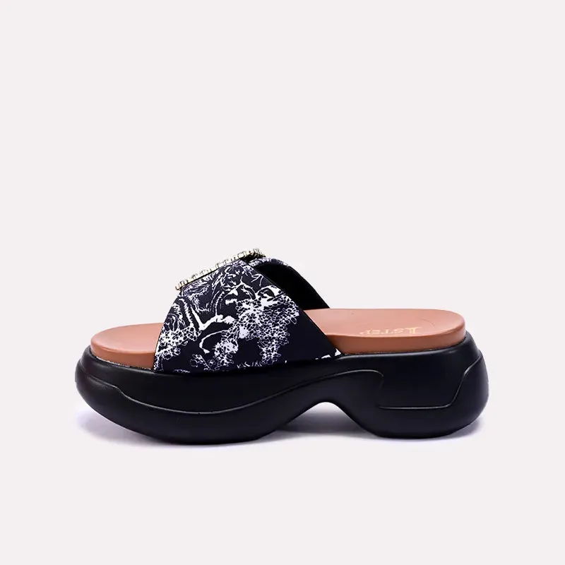 Jessie Black Chunky Soft Slippers 0412705