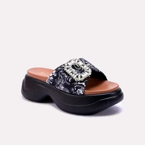 Jessie Black Chunky Soft Slippers 0412705