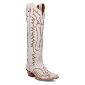 Josie White Leather Boots (DS) ~ BACKORDER NOVEMBER 2024