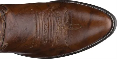 JUSTIN BUCK CHESNUT WESTERN BOOT