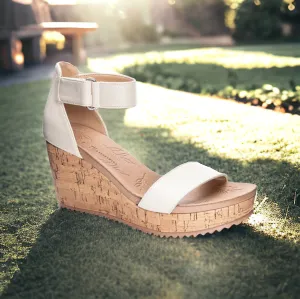 Kaya Patent Wedge Sandal