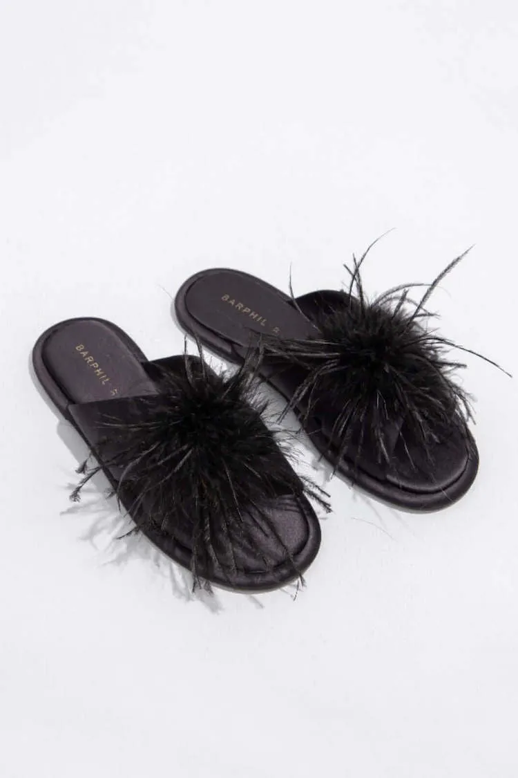 Luxe Feather Slippers