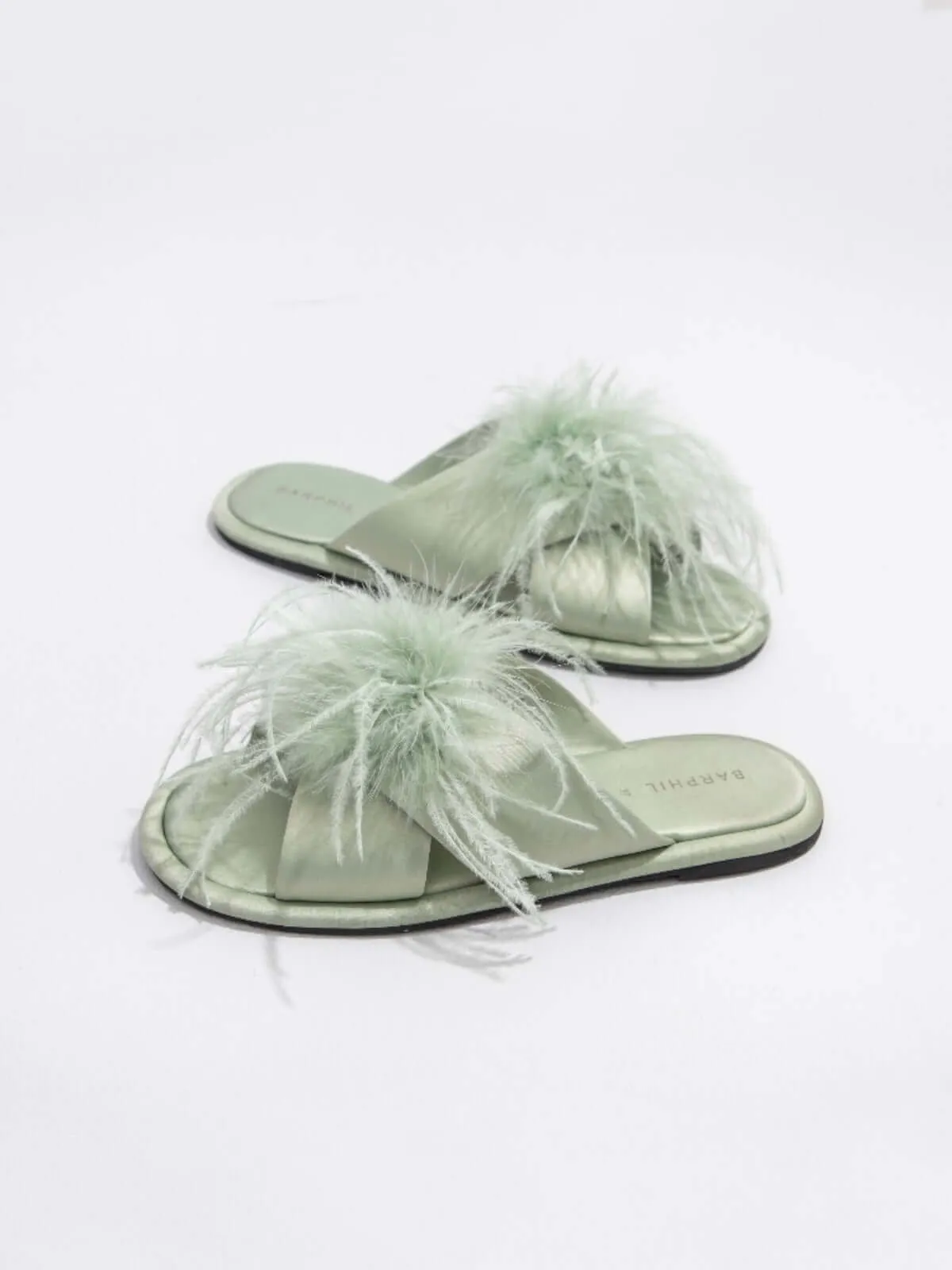 Luxe Feather Slippers