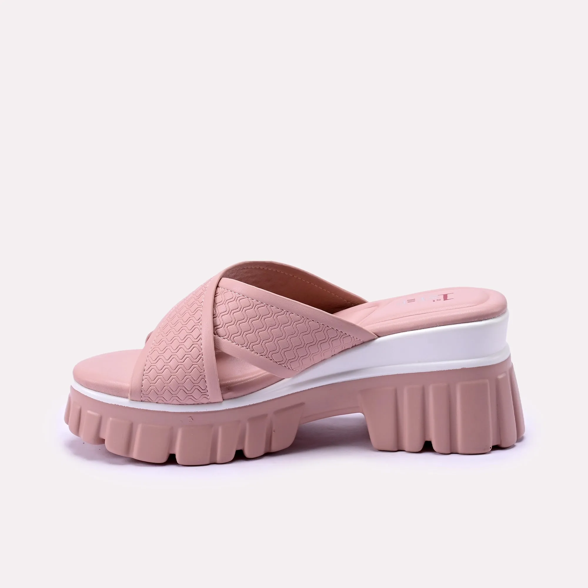 Mary Pink Crisscross Slippers 0412277